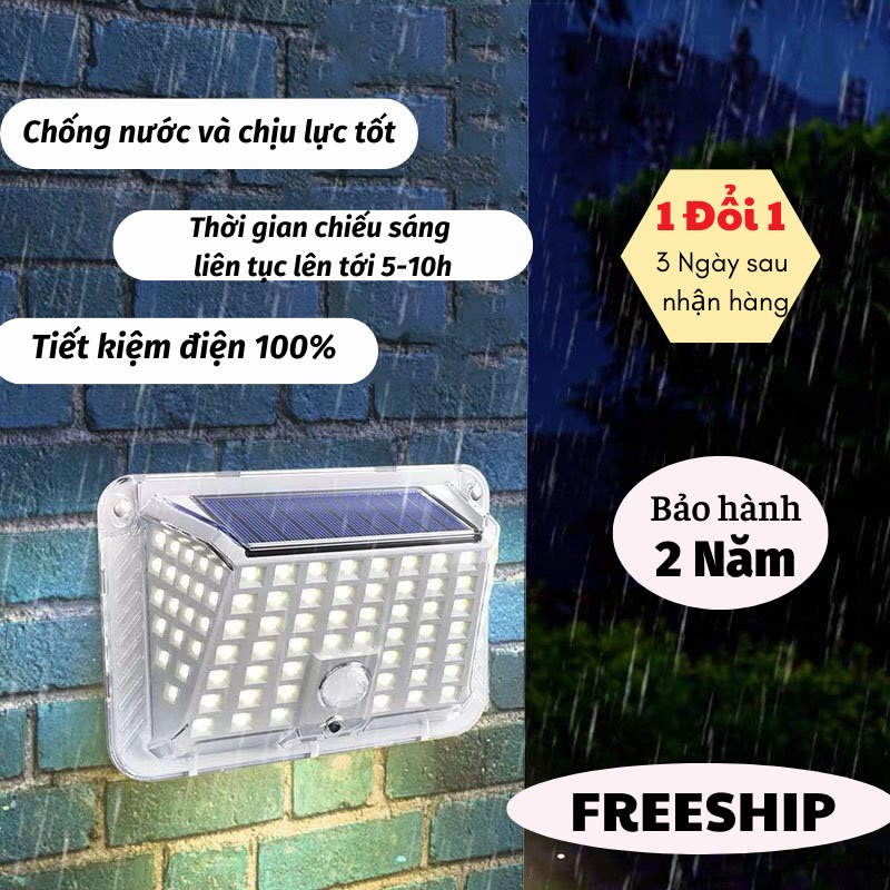 Đèn Năng Lượng Mặt Trời Đèn Cảm Biến Gắn Tường Đèn Led Thông Minh KHO GIA DỤNG TRẦN PHÚ