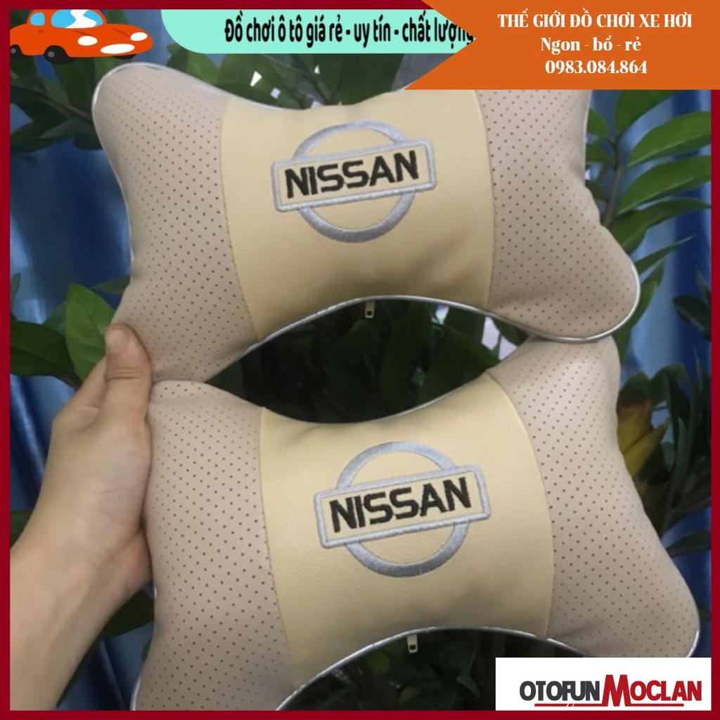 xả kho giá gốc mùa dịch Combo 2 gối tựa đầu xe ô tô Nissan