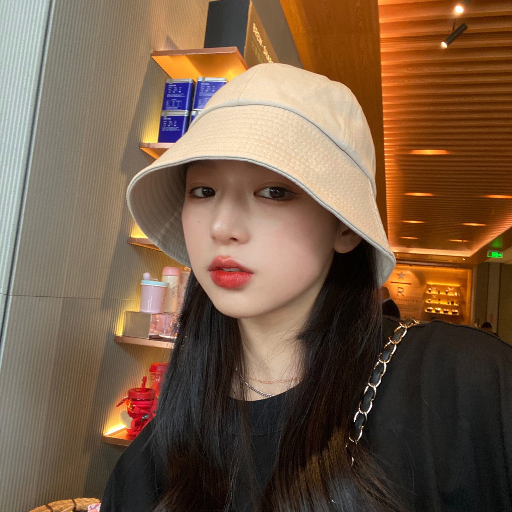 Nón bucket vành cụp GENZ trơn nhiều màu phong cách Ulzzang Unisex ZA015