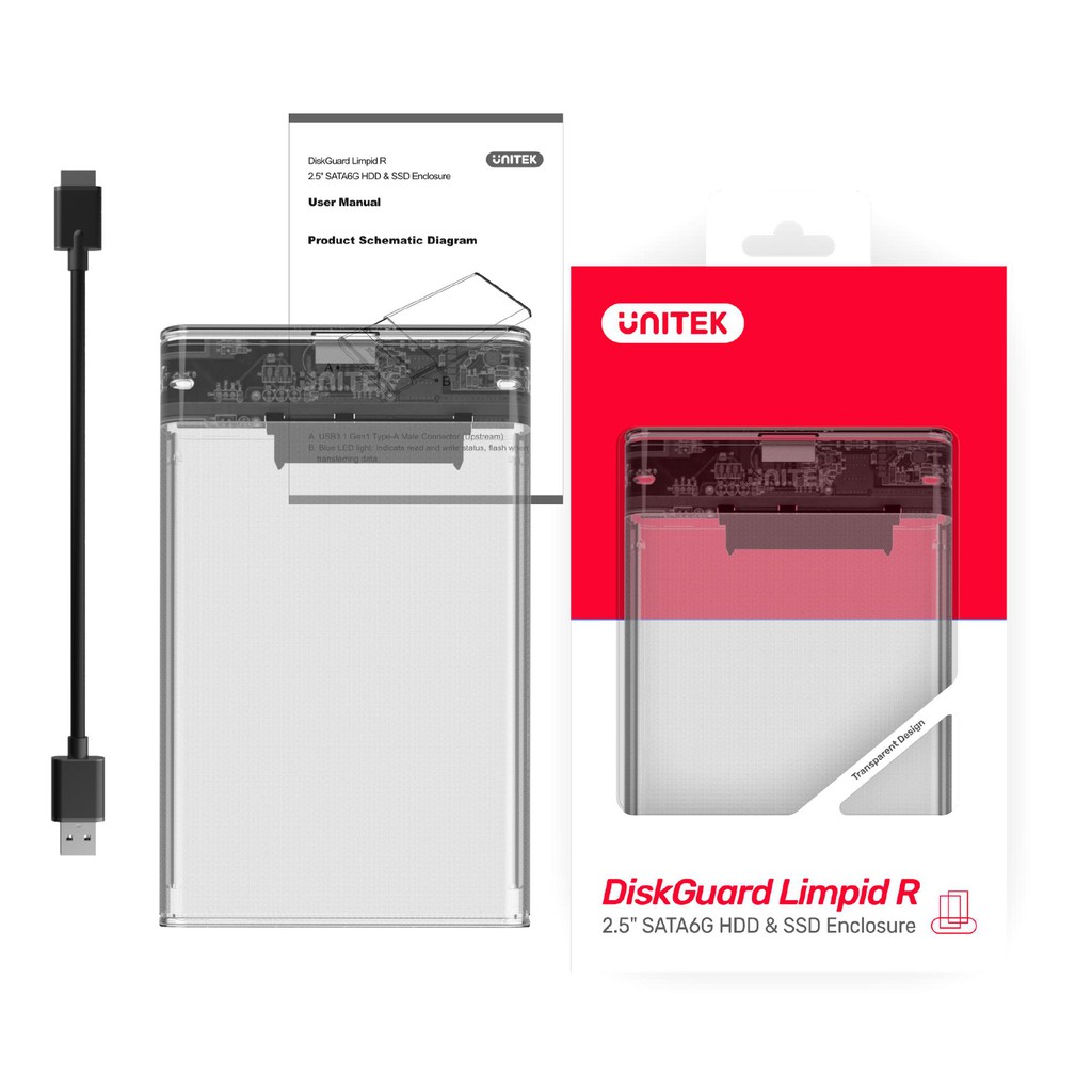 Box ổ cứng di động 2.5 inch USB3.0 / Box ổ cứng di động Unitek Orico SSK WD2.5 ich chuẩn 3.0 chính hãng