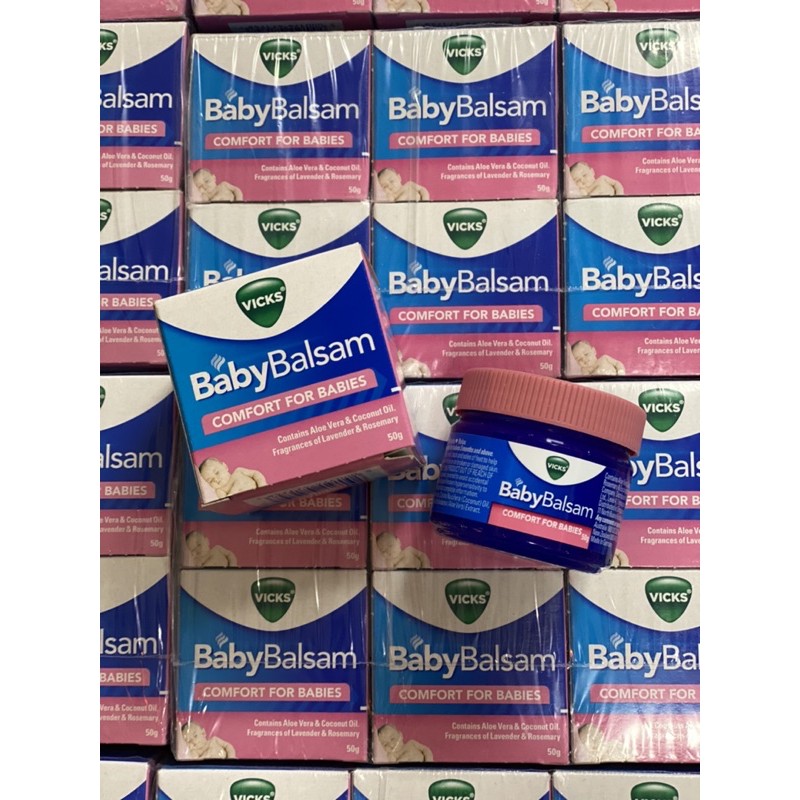 Dầu bôi ấm ngực giảm ho Vicks Baby Balsam 50gr