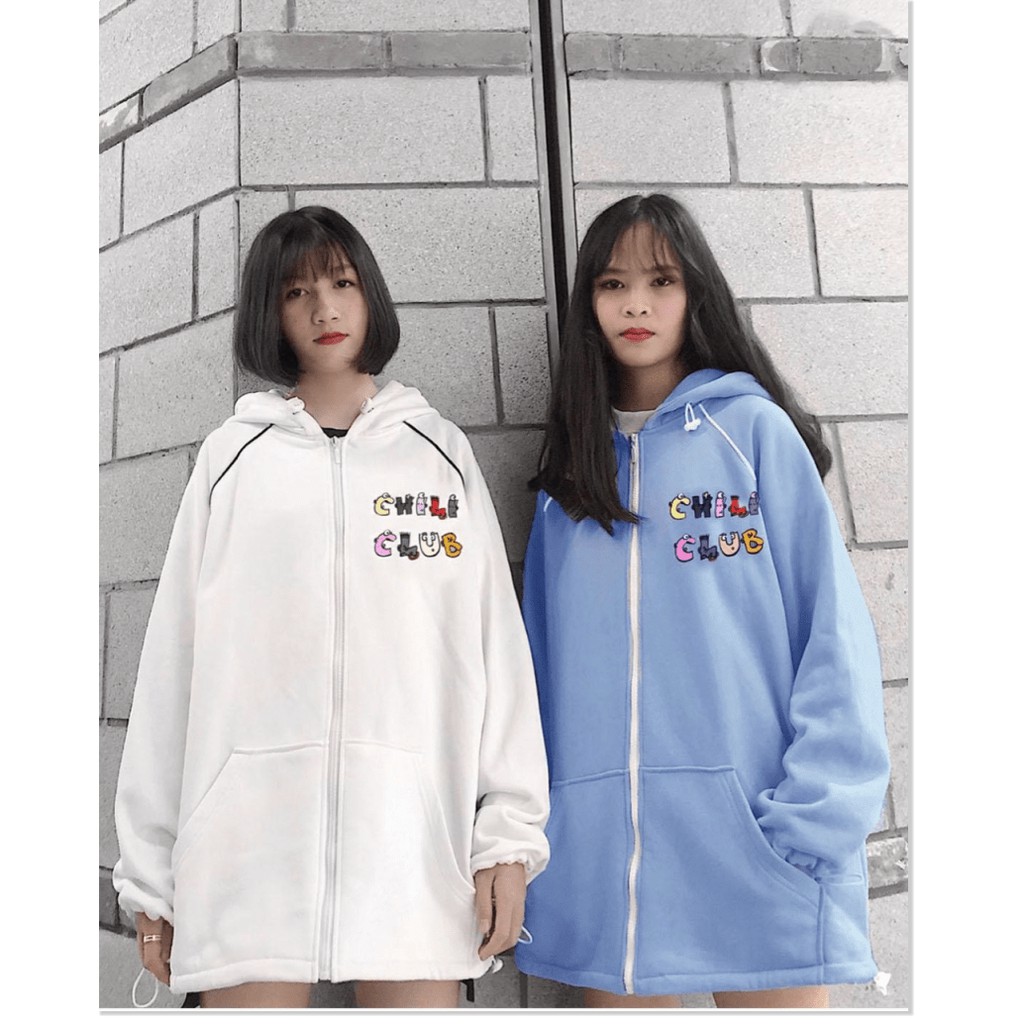 [FREESHIP] Áo khoác hoodie nĩ nam nữ form rộng có dây kéo cili club Shop lv | BigBuy360 - bigbuy360.vn