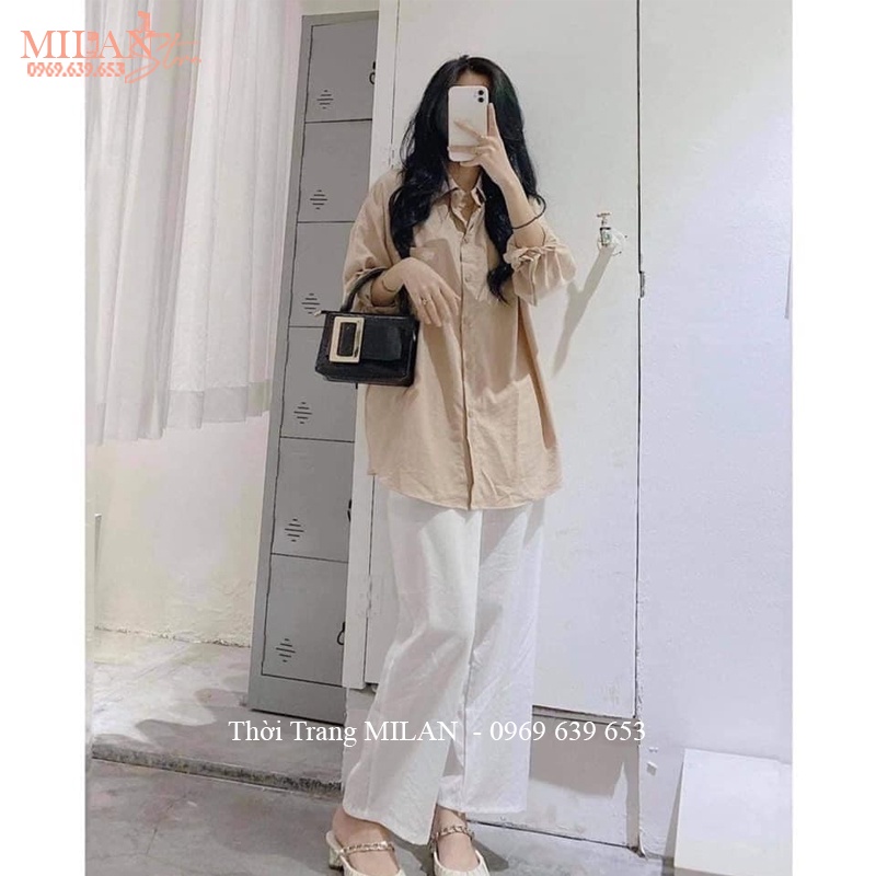Quần đũi nữ ống rộng dài lưng thun cạp cao khóa thật dáng quần đũi ống suông màu Đen Trắng vải mềm mặc đi biển ở nhà mát