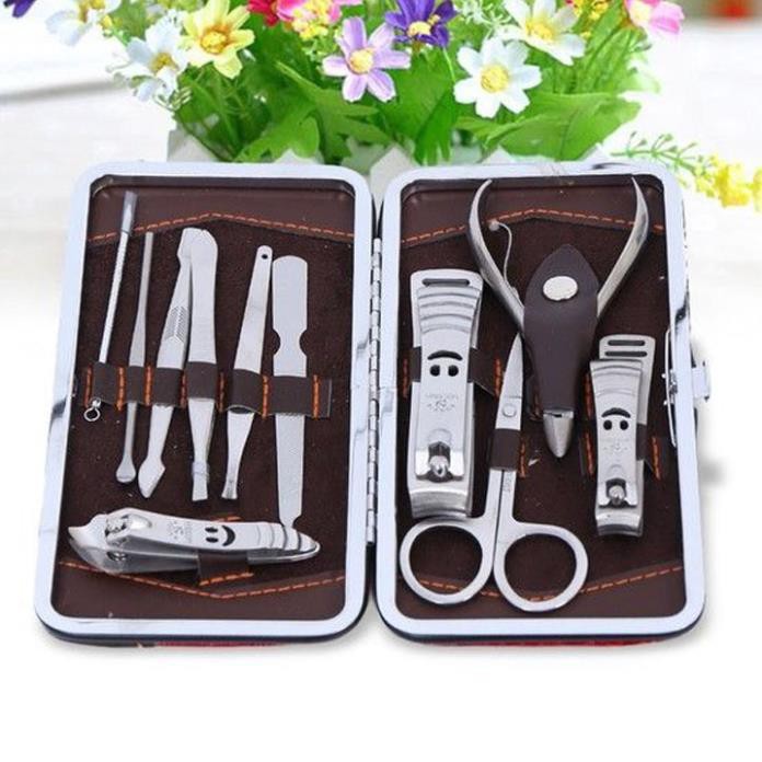 Bộ cắt móng tay 12 món thép inox không gỉ, sắc bén nhỏ gọn