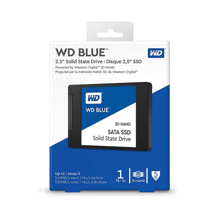 Ổ cứng gắn trong WD Blue SSD 1TB 2.5, 7MM_WDS100T2B0A