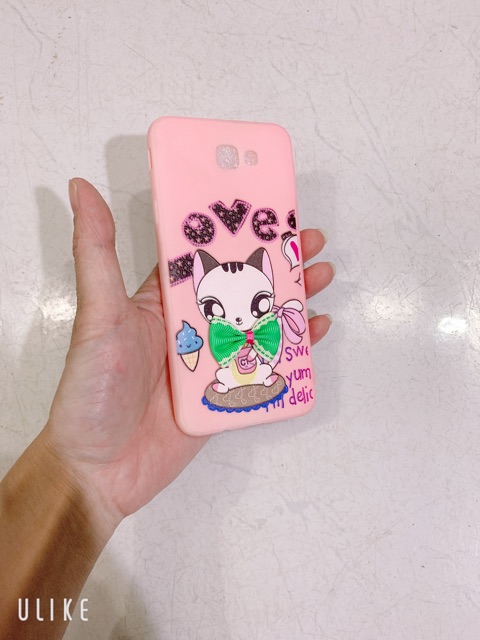 Ốp lưng sam sung J5 Prime mèo đeo nơ