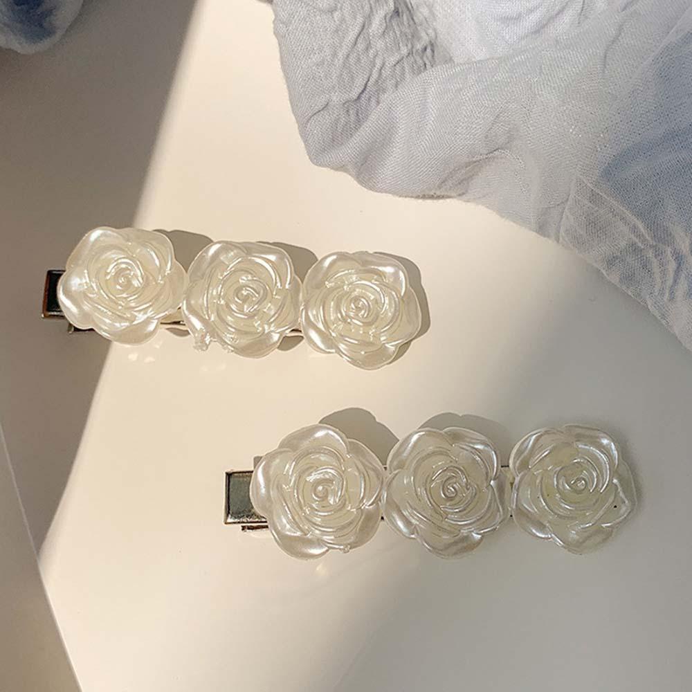 Kẹp Tóc Hình Hoa Hồng Phong Cách Vintage Hàn Quốc Ngọt Ngào Cho Nữ