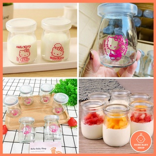 Hũ thủy tinh 100ml làm sữa chua, flan cho bé