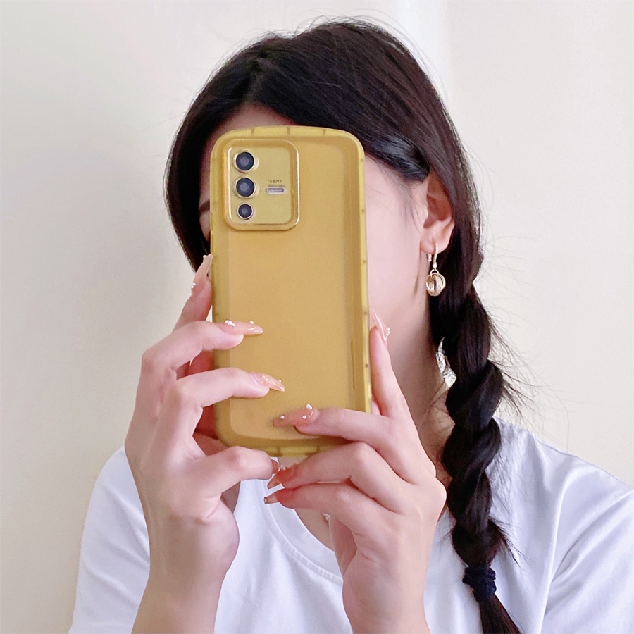 Ốp Điện Thoại silicone Mềm Trong Suốt Chống Sốc Màu Trơn Cho OPPO Reno 8T 2f 4 4F 5 6 7 7Z