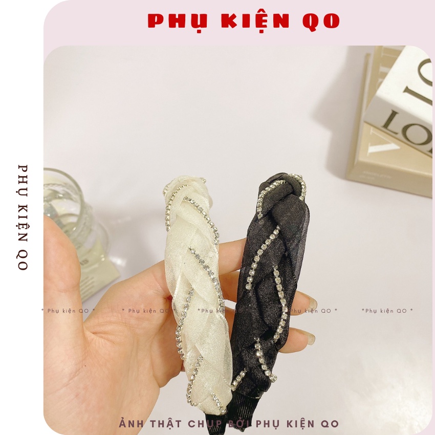 Bờm cài tóc dạng bên đính đá cho bạn gái - BOMH09
