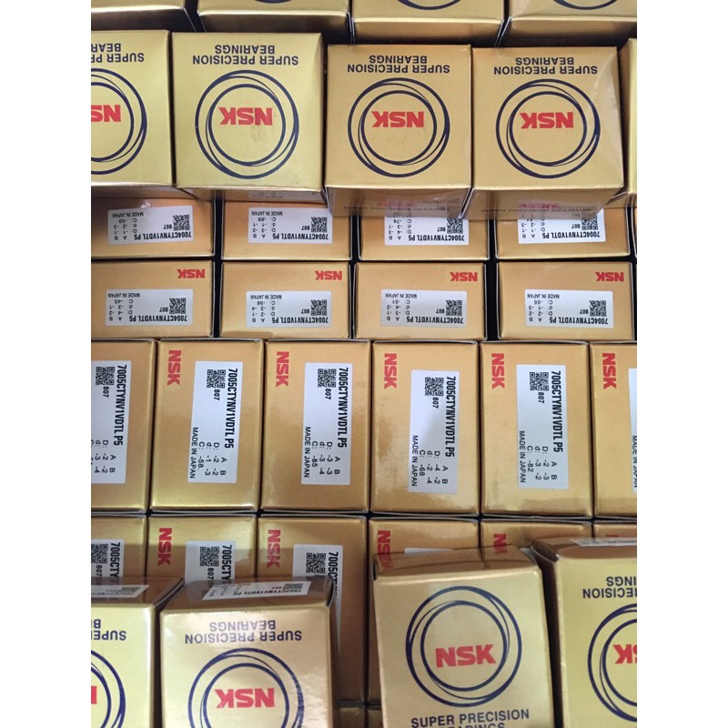 Vòng bi chính hãng NSK 7002 CTYNV1VDTL P5 cho Spindle