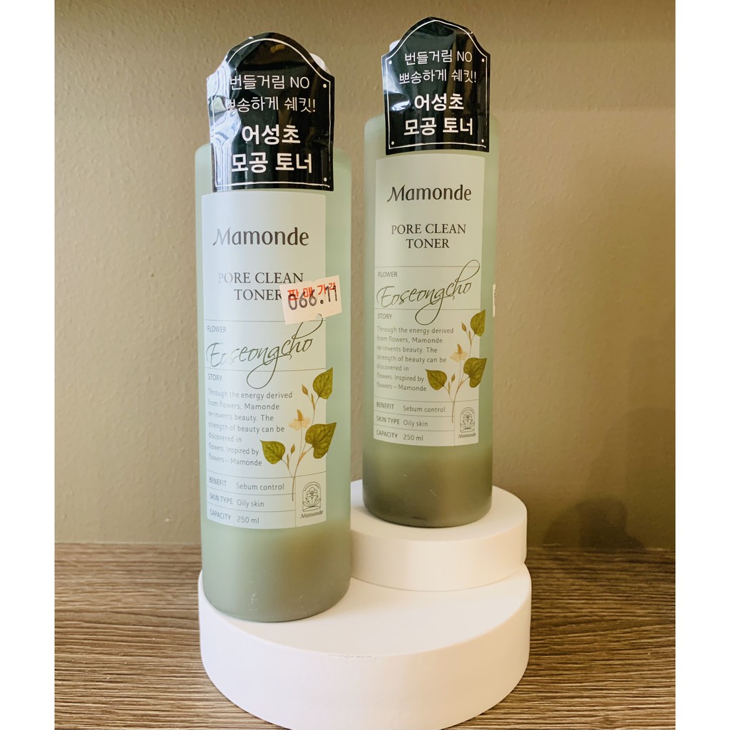 Toner Mamonde  🍀 Toner Diếp Cá Mamonde Pore Clean Toner 250ml