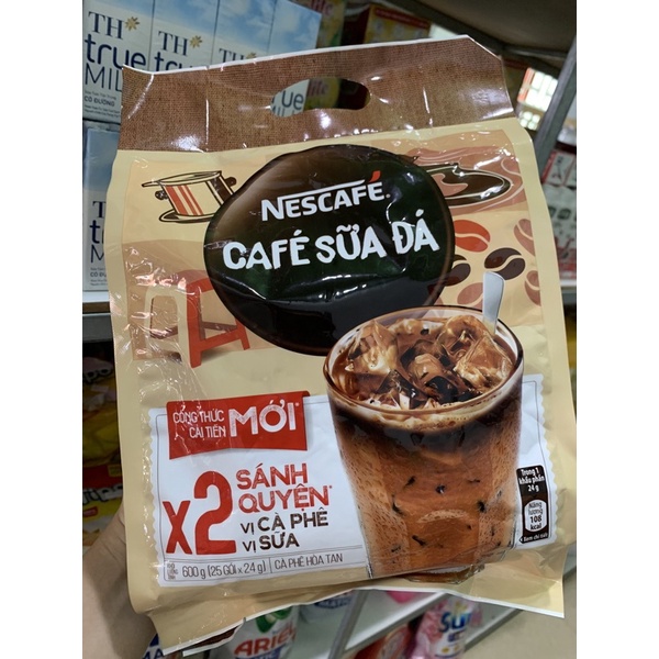 Cà Phê Sữa Đá Hoà Tan 3in1 Nescafe Túi 25 Gói x 24g