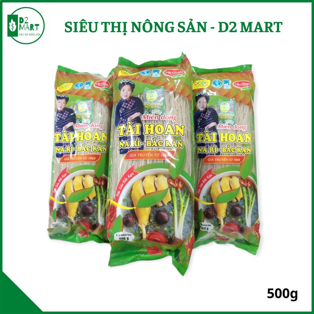 Miến dong Tài Hoan - Đặc sản Na Rì, Bắc Cạn - Túi 500gr - Sản phẩm OCOP 5sao - Siêu thị nông sản D2 Mart
