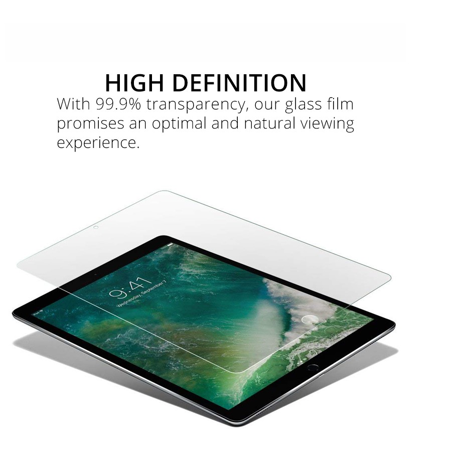 Kính cường lực cứng bảo vệ màn hình Apple iPad 10.2 thế hệ 7 2 3 4 air 1 2 mini 1 2 3 4 5