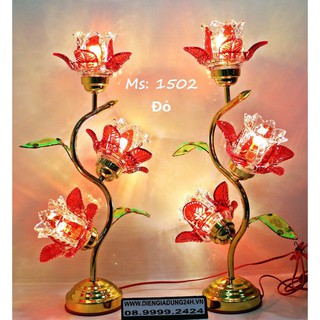 ĐÈN THỜ LED CAO CẤP 1502 CHỮ S (48cm) 1 CẶP