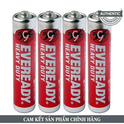 4 Viên Pin Tiểu AA Eveready Mèo 1.5V (Nhập Khẩu Indonesia) (Không rò rỉ)