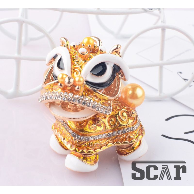 Móc treo chìa khóa ô tô xe máy hình Kỳ Lân