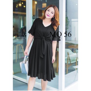 Đầm béo dáng xòe vải cực mềm rủ gọn dáng MQ 56