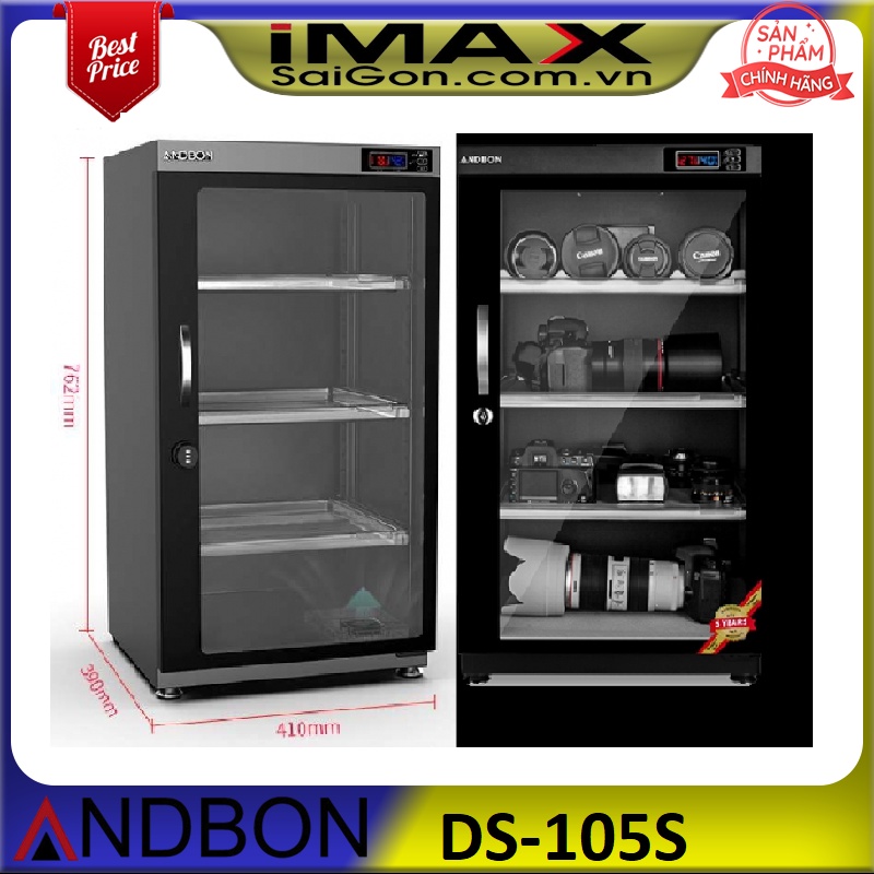 Tủ chống ẩm Andbon DS-105S+ QUÀ TẶNG