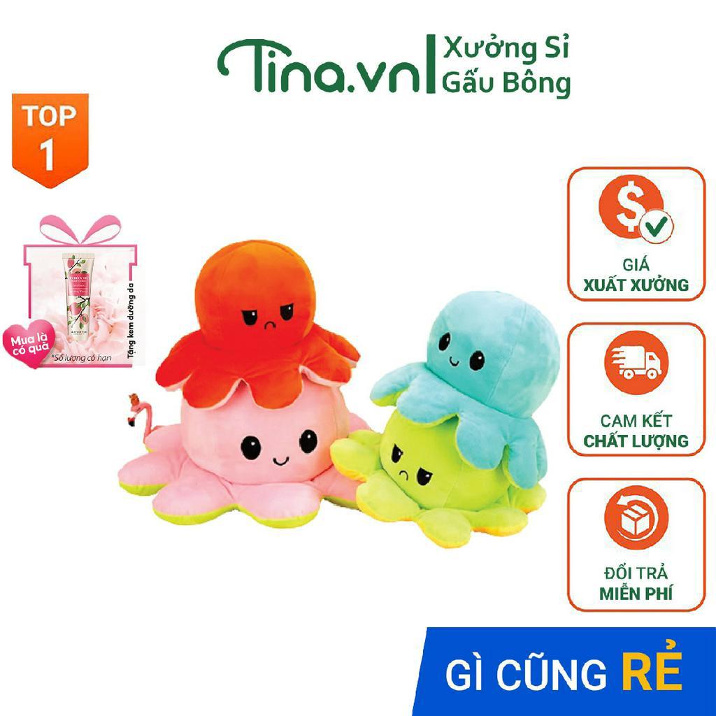 Bạch Tuộc Cảm Xúc Bạch Tuộc Nhồi Bông 2 Mặt Biến Hình Xinh Xắn Thú Bông Cho Bé Vải Nhung Mềm Mịn Co Giãn 4 Chiều Tina.vn
