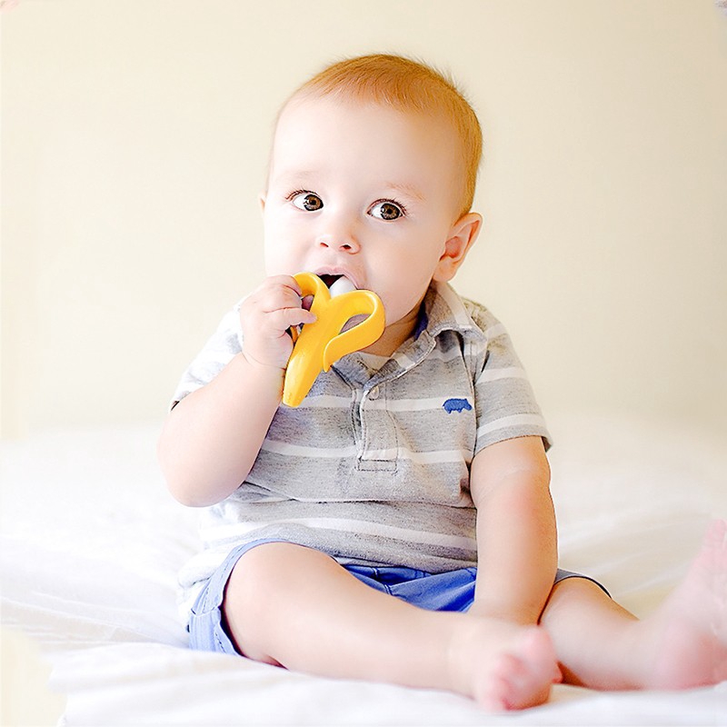 Đồ chơi ngậm mọc răng an toàn cho bé làm bằng silicone