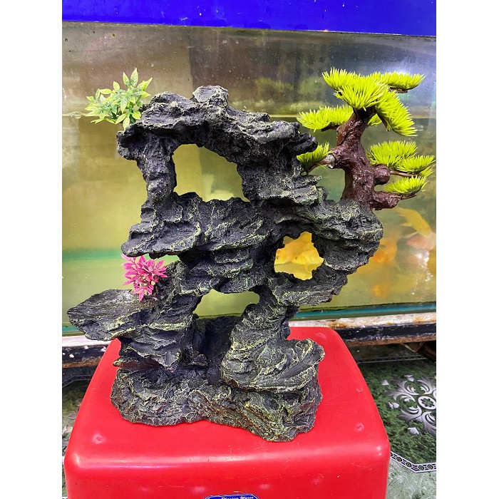 TIỂU CẢNH TRANG TRÍ HỒ CÁ NON BỘ 20X8X26CM