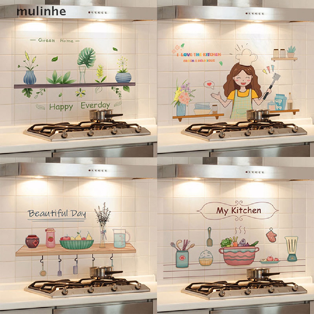 Giấy Dán Tường Nhà Bếp Chống Thấm Nước Và Dầu Mỡ Kích Thước 30 * 90cm 60 * 90cm