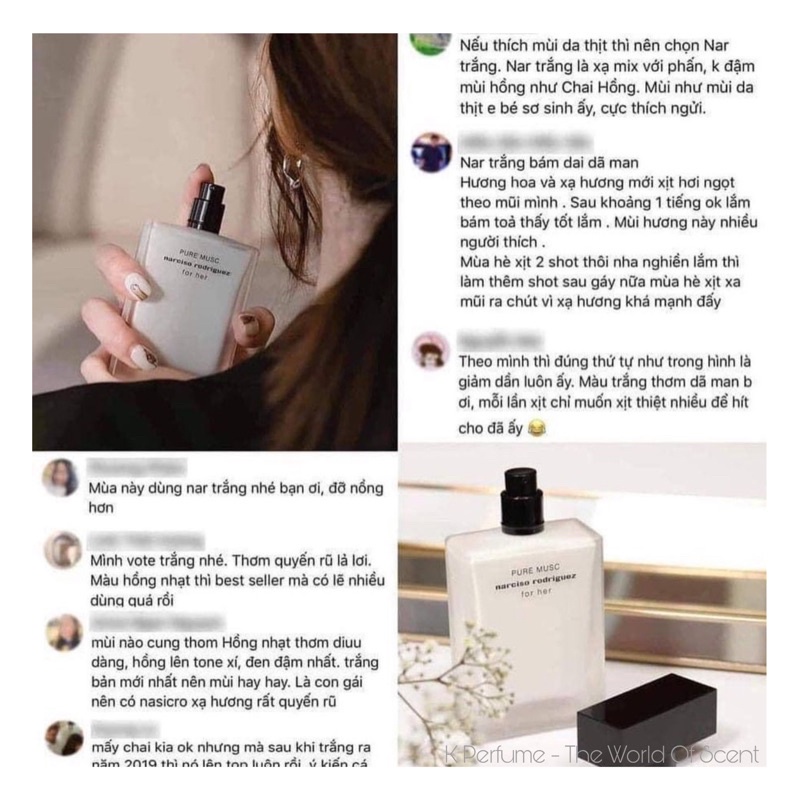 [K Perfume Chính Hãng] Nước Hoa Nữ Narciso Pure Musc For Her EDP | Thế Giới Skin Care