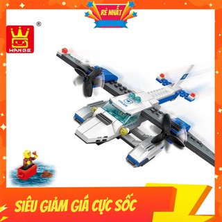 Đồ chơi lắp ráp lego máy bay cảnh sát chiến đấu