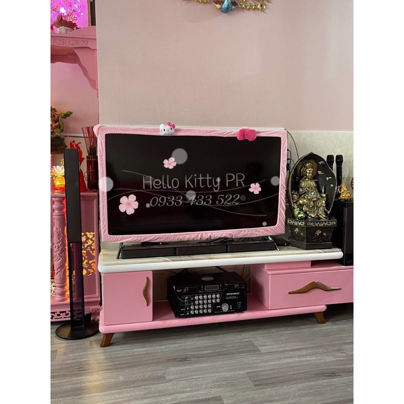 Bọc viền tivi, laptop, bọc quạt Hello Kitty