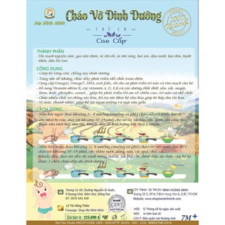 Cháo vỡ dinh dưỡng cao cấp