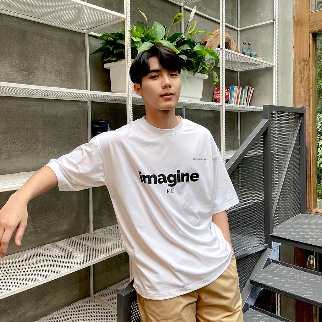 Áo Thun Nam Nữ Imagine VII Unisex - Kiểu áo phông form rộng tay lỡ 3158