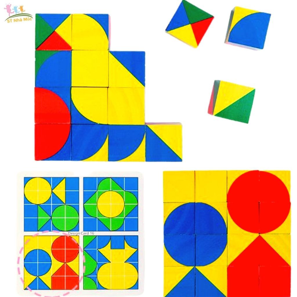Đồ Chơi Không Gian Đa Chiều Pixy Cubes Block- Khối lập phương Pixy gỗ kích thích tư duy phát triển thông minh cho bé