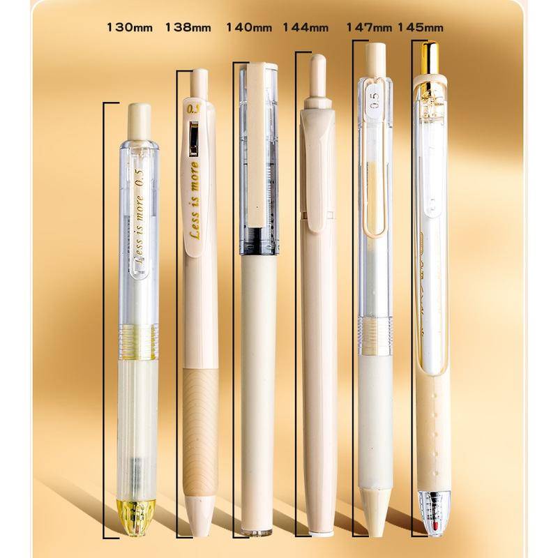 Set 6 Bút Mực Gel Màu Sắc Dễ Thương Cho Học Sinh