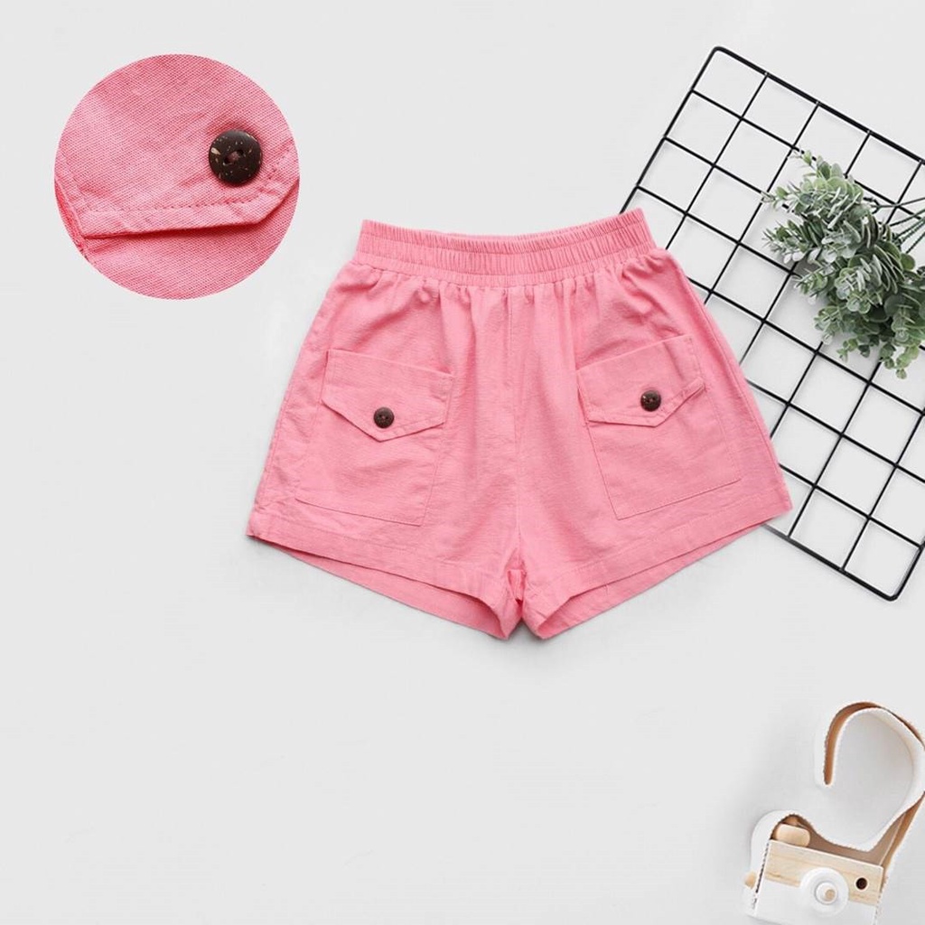 2012.QUẦN SỌT LINEN BÉ GÁI 2 TÚI TRƯỚC