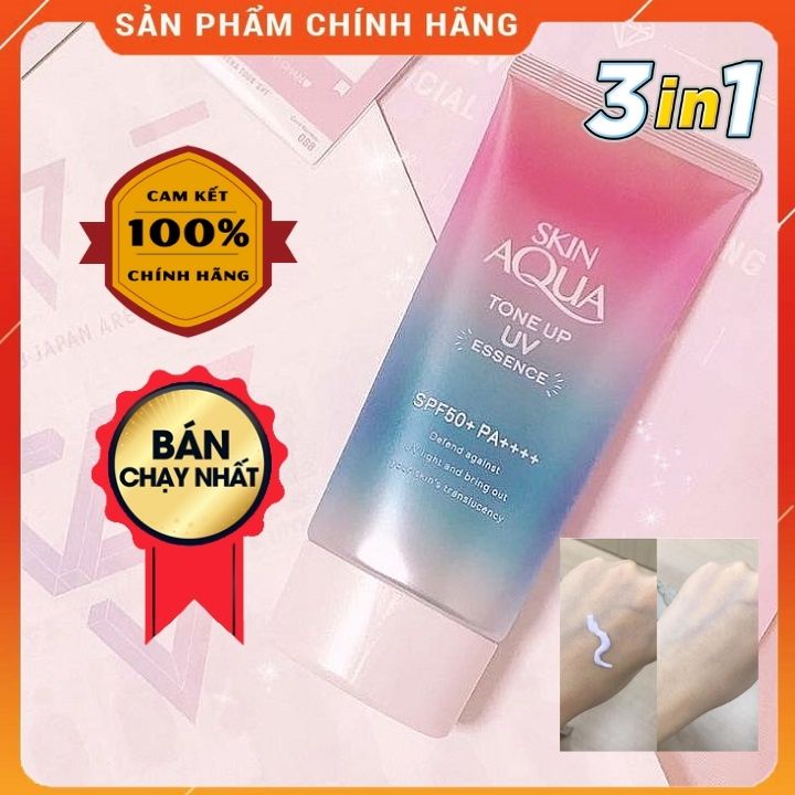 Kem chống nắng nâng tông dành cho da Sunplay Skin Aqua Tone Up UV Essence Lavender SPF50+ PA+++