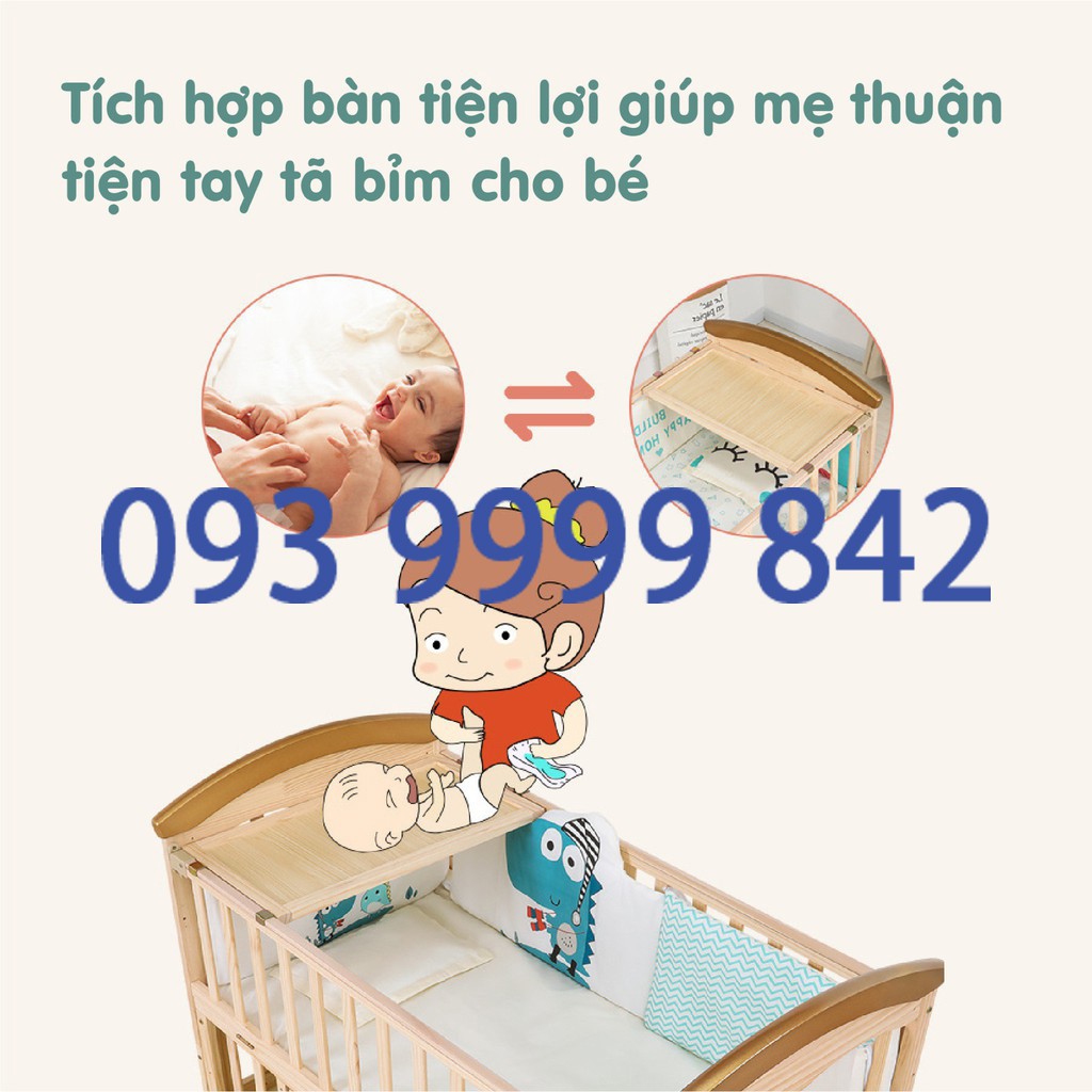 Nôi UMOO tích hợp 5 trong 1 cho bé UM0860