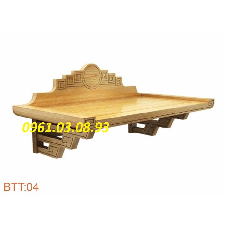 bàn thờ treo tường gỗ sồi nga đủ kích thước