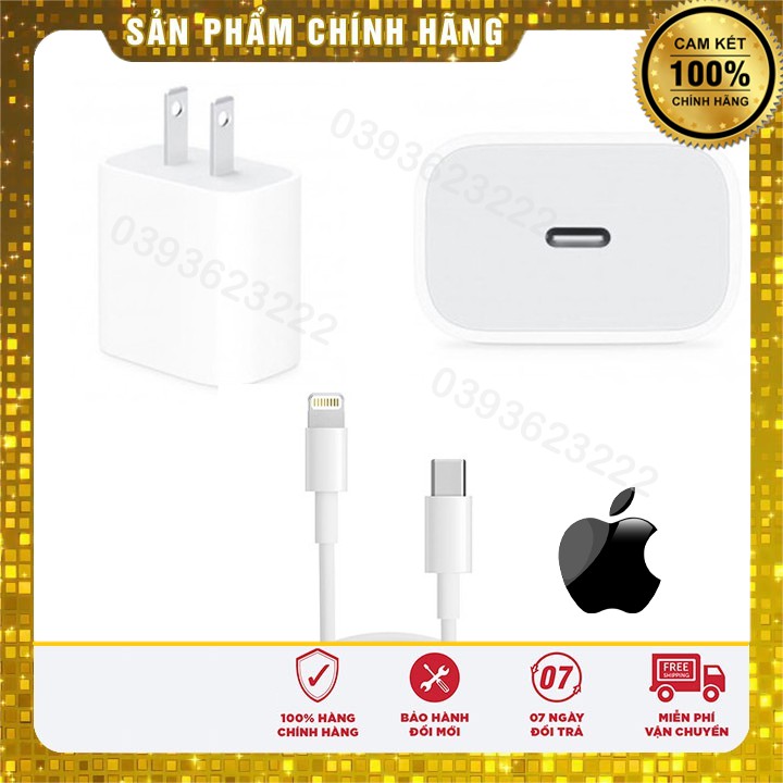 [Chính Hãng] Sạc IPhone, Sạc nhanh IPhone 20W US - Sử dụng cho IP 13Pro/13 ProMax/12/12ProMax/11/11ProMax/XR/X/XSMax