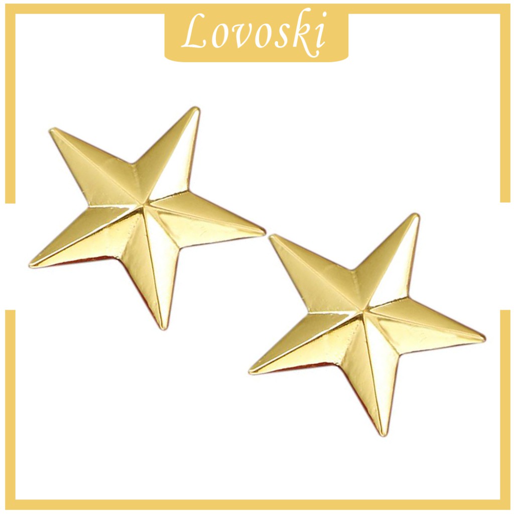 [Lovoski] Trâm Cài Áo Hình Ngôi Sao Màu Vàng / Bạc Cổ Điển Cho Nam