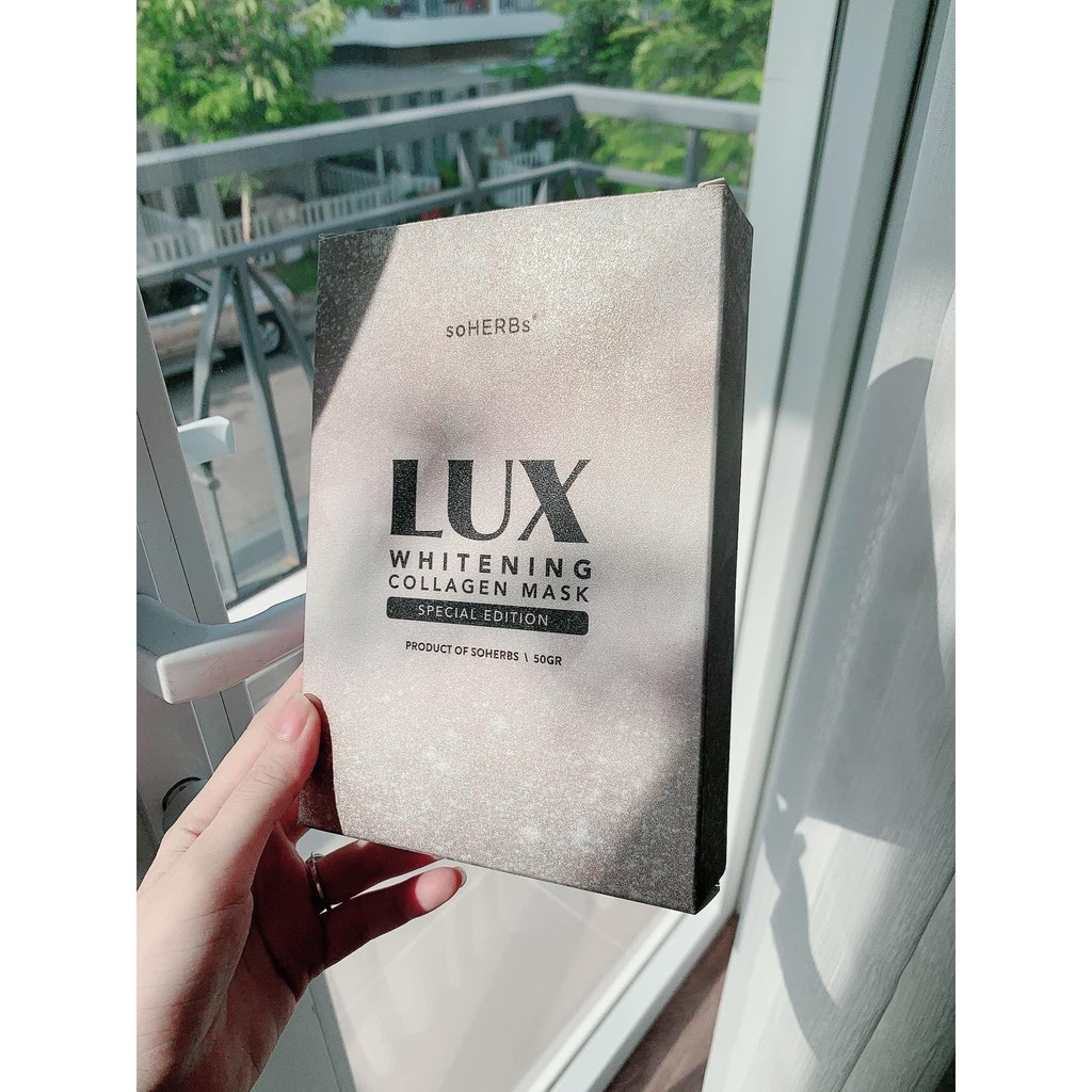 ủ trắng da lux tinh chất collagen yến tươi hộp 3 gói