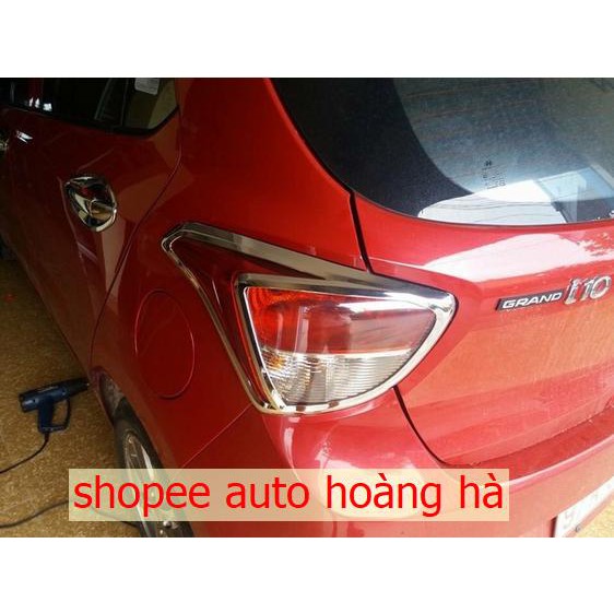 hyundai grand i10 5 cửa ốp đèn hậu mạ