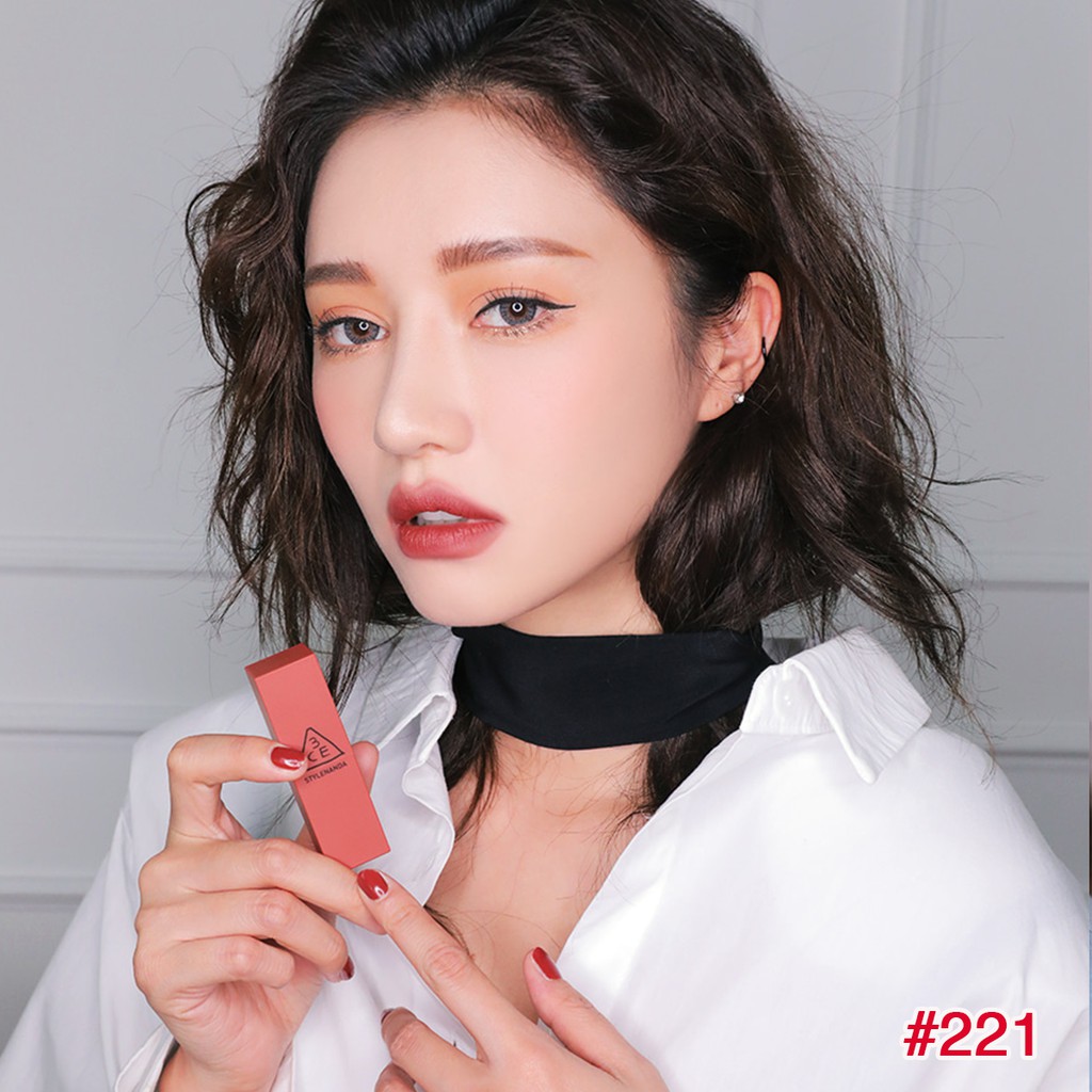 Son lì 3ce mood on on #221 mellow flower (có sẵn) 100% AUTH | BigBuy360 - bigbuy360.vn