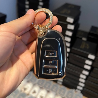 Ốp Bảo Vệ Chìa Khóa Xe Hơi Toyota Vios Yaris Bằng TPU Màu Vàng