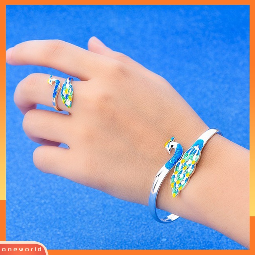 Vòng đeo tay kiểu hở / Nhẫn lấp lánh thời trang cho nữ