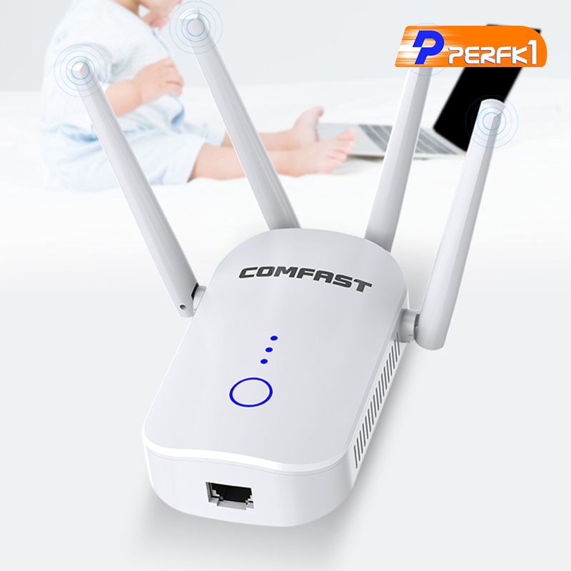 [TIKTOK Hot] 1200Mbps WiFi Repeater Wireless Range Extender Dual Band Signal Booster EU