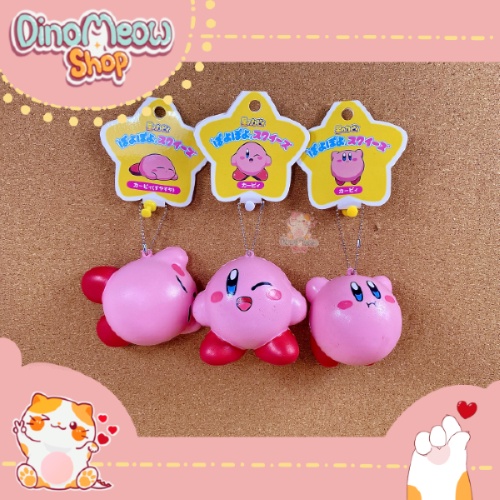 Squishy móc khoá Kirby chính hãng Nhật dễ thương