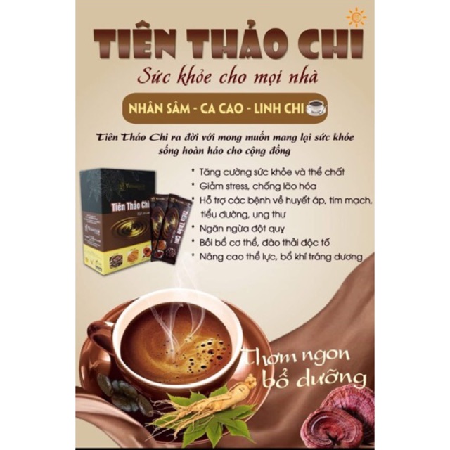 Nhân sâm -ca cao - linh chi : Tiên thảo chi