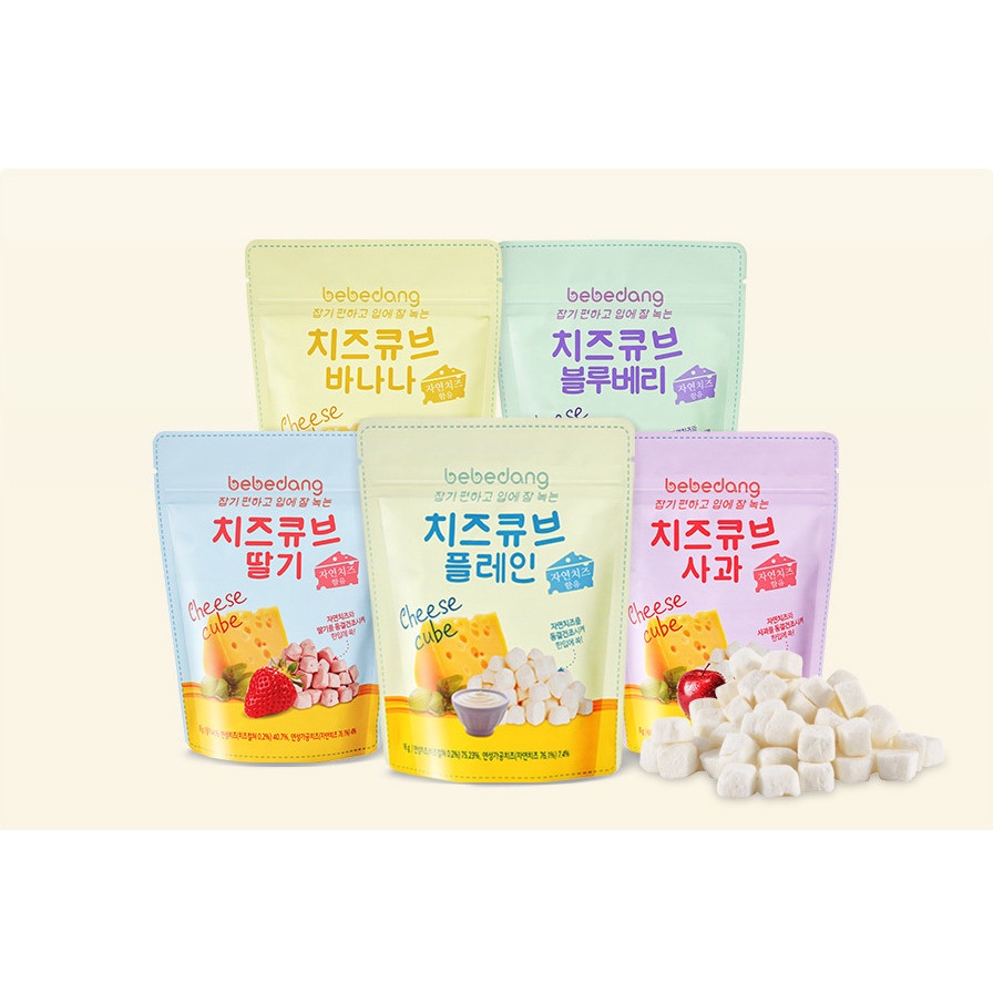 Phô mai trái cây khô Bebedang Hàn Quốc gói 20g cho bé ăn dặm từ 10 tháng. Date 6/2024 - Sweet Baby House